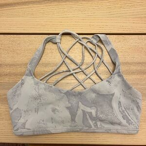 Lululemon marble Women's Gray Sports Bra